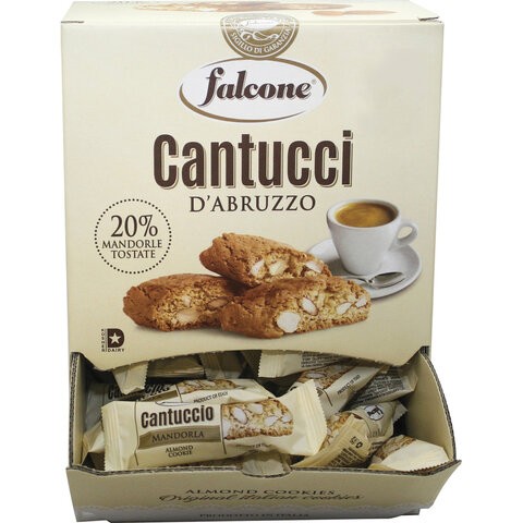 Печенье "Cantucci" с миндалем, ИТАЛИЯ, 125 штук по 8 г в коробке Office-box 1 кг, FALCONE, MC-00014394