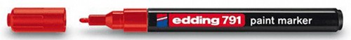 Маркер по металлу Edding E-791/2 красный пеинт лаковый (толщина линии 1-2 мм)