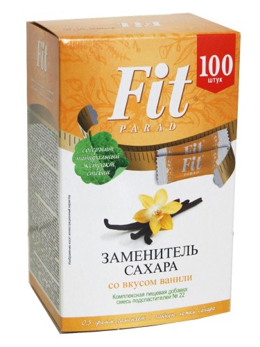 Сахарозаменитель Fit Parad № 22,стики,со вкусом ванили, 50г