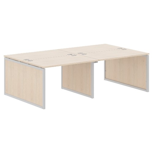 Бенч-система XTEN-QP XQPWST 2414, бук тиара/алюминий, 2400х1406х750 мм Бенч-система XTEN-QP XQPWST 2414, бук тиара/алюминий, 2400х1406х750 мм