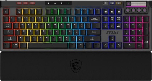 Клавиатура MSI STRIKE Pro W Silent (S11-43RU210-CLA) механическая серый/черный USB Multimedia for gamer LED подставка