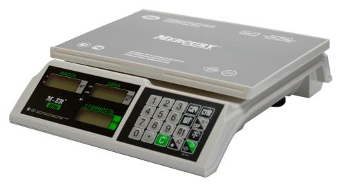 Весы торговые настольные M-ER 326AC-32.5 Slim, LCD, белые_3041