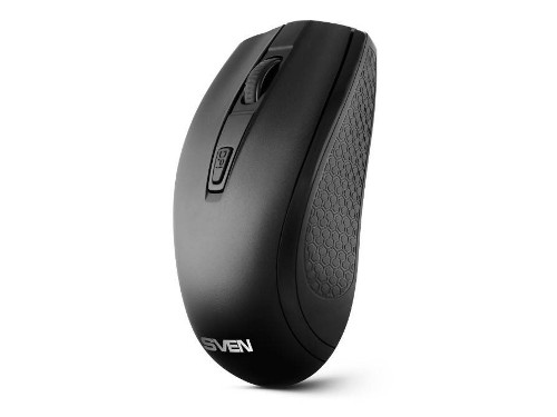 SVEN Беспроводная мышь RX-220W чёрная (3+1кл. 800-1600DPI, блист)