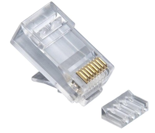 Вилка Cablexpert RJ-45 (8P8C) PLUG5UP-INSERT универсальная кат.5e, (100 шт)