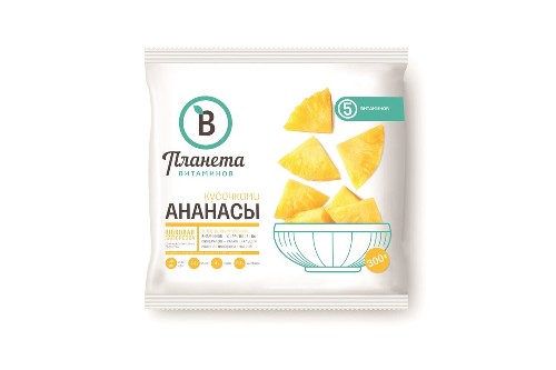 Ананас Планета Витаминов кусочками замороженный 300 г