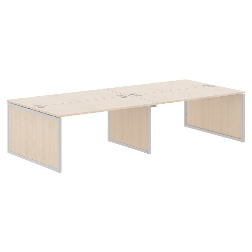 Бенч-система XTEN-QP XQPWST 3214, бук тиара/алюминий, 3200х1406х750 мм Бенч-система XTEN-QP XQPWST 3214, бук тиара/алюминий, 3200х1406х750 мм