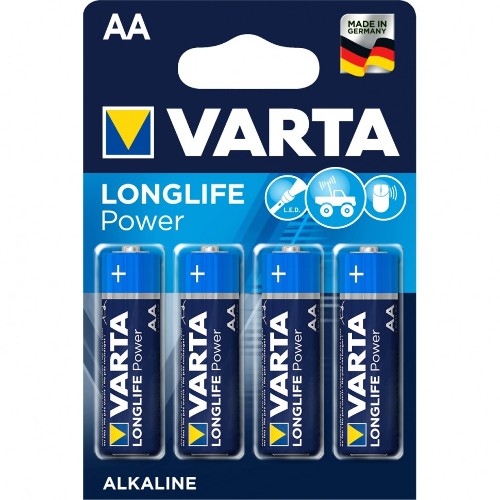 Батарейка Varta LONGLIFE POWER (HIGH ENERGY) LR6 AA BL4 Alkaline 1.5V (4906) (4/80/400) VARTA 04906121414 Батарейка Varta LONGLIFE POWER (HIGH ENERGY) LR6 AA BL4 Alkaline 1.5V (4906) (4/80/400) VARTA 04906121414