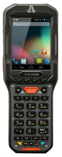 Терминал сбора данных Point Mobile PM450, 2D Imager, And 4.2, WiFi, BT, 512Мб/1Гб, VGA, numeric, 32 key (P450GP72357E0C)