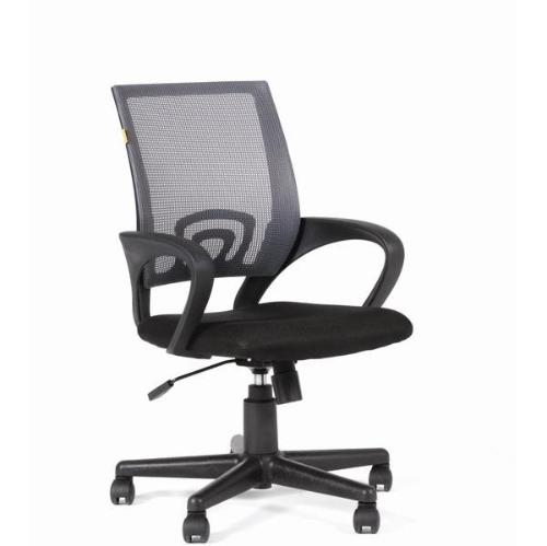 Кресло офисное Easy Chair EChair 304 TC NET ткань черная, сетка серая, пластик