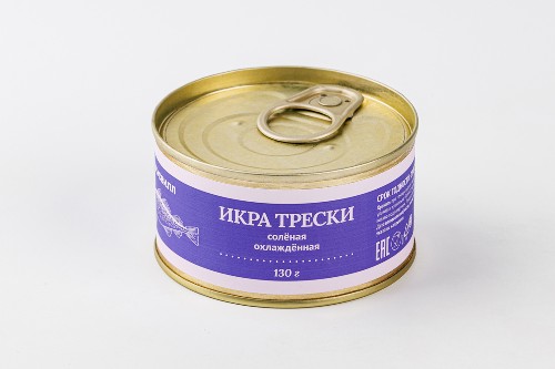 Икра трески соленая охл., 130 г