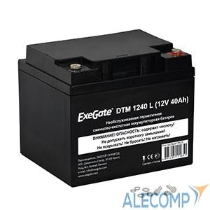 Exegate EX282977RUS Exegate EX282977RUS Аккумуляторная батарея ExeGate DTM 1240 L (12V 40Ah), клеммы под болт М5