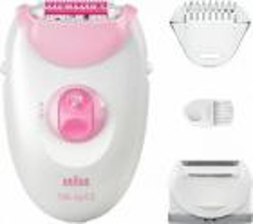 Эпилятор и электробритва для женщин Braun S3 SE 3-031, белый/розовый, тип 5320, с бритвенной насадкой, сухая эпиляция, от сети