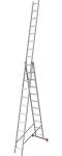 Лестница и стремянка Startul PRO, 3-х секц., 275/709/290 см, 3х11 ступ., 16.6 кг (ST9942-11)