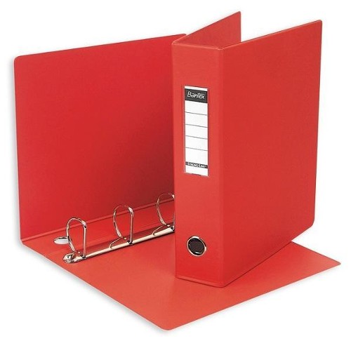 Папка для документов с кольцами BANTEX 60 мм 1244-09 красная