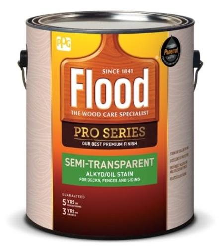 PPG Flood Semi-Transparent Полупрозрачная акрил масляная пропитка для дерева, бесцветный, 3,78 л