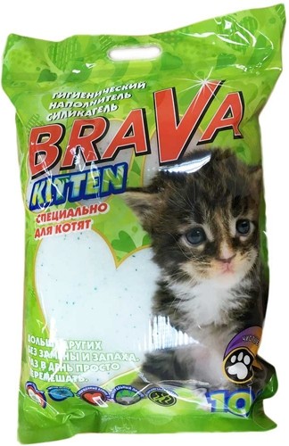 Брава KITTEN Наполнитель силикагелевый 10л