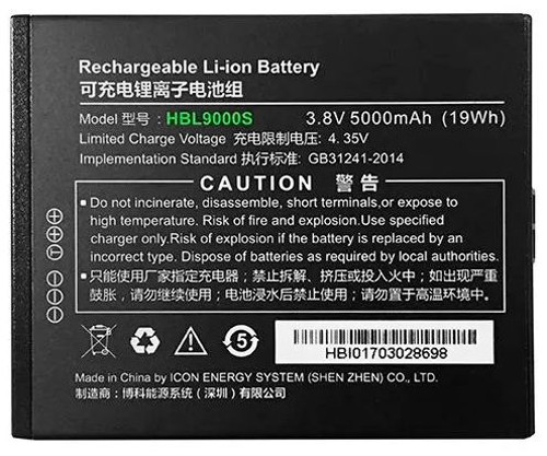 Аккумуляторная батарея HBL9000S 3.8V 5000 mAh для UROVO i9000s (MC9000-ACCBTRY5000)