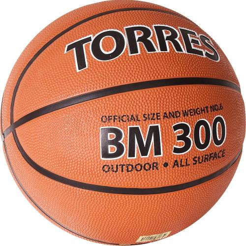 Мяч баскетбольный  TORRES BM300 р.6, S0000060401