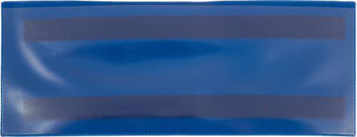 Карман для маркировки магнитный синий 210 x 74 мм горизонтальный (10шт/уп)