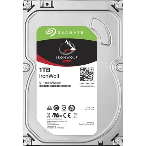 Жесткий диск Seagate IronWolf  NAS 3.5 1TB  ST1000VN002 SATA 5900rpm, 64MB