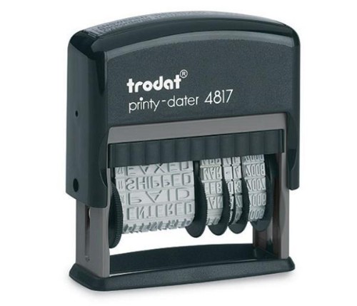 Датер автоматический Trodat Printy 4817 c 12 бухгалтерскими терминами