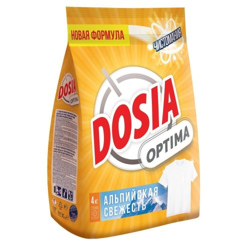 Порошок стиральный DOSIA Optima автом Альпийск свеж 4 кг