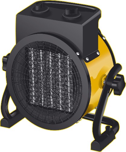 STEHER 3 кВт, электрическая тепловая пушка (SEK-5R)