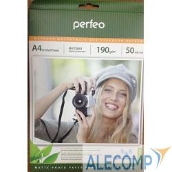 Perfeo PF-MTA4-190/50 Бумага Perfeo матовая 50л, A4 190 г/м2 (M06)