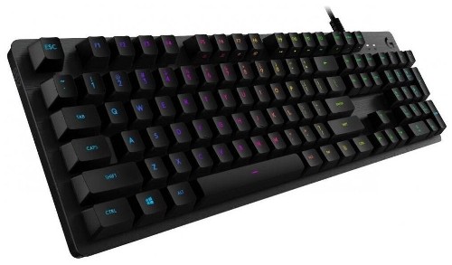 Клавиатура Logitech G512, GX Blue Switch, USB, для ПК, Игровая, Мембранная, Черный, (920-008948)