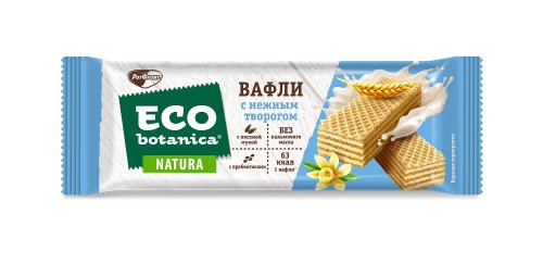 Вафли Eco-botanica с нежным творогом, 25гх24 шт/уп