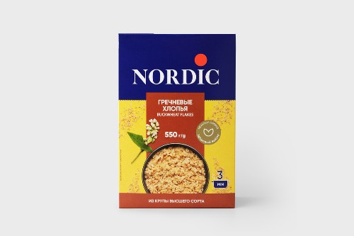 Хлопья Nordic гречневые 550 г