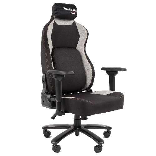 Игровое компьютерное кресло CHAIRMAN CH30, ткань, черный/серый Игровое компьютерное кресло CHAIRMAN CH30, ткань, черный/серый