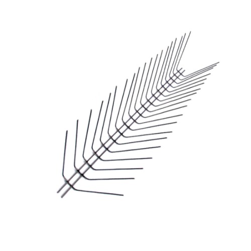 Отпугиватель птиц шипы противоприсадные Игла П-2-К стальные 50 см с креплениями на конёк крыши