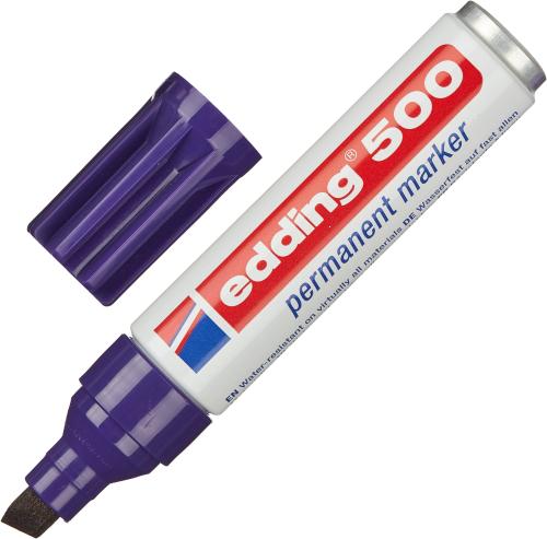 Маркер перманентный EDDING 500/8 фиолетовый 2-7мм скошенный наконечник