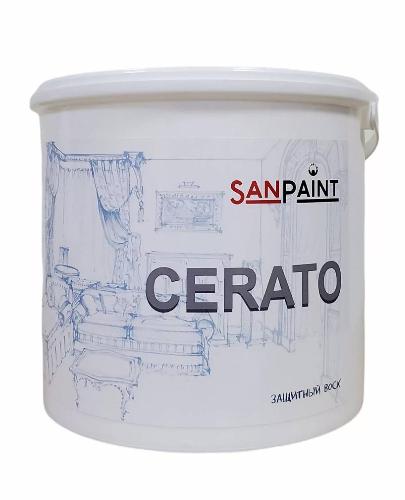 Sanpaint Cerato воск на водной основе для защиты окрашенных поверхностей лессирующий, 3кг