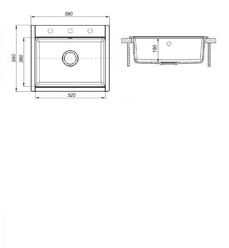 Кухонная мойка NS-17