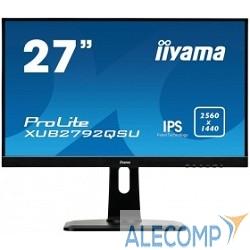 Монитор iiYama 27" XUB2792QSU-B1 черный IPS LED 5ms 2560x1440 16:9 DVI HDMI M/M матовая HAS Pivot 350cd 178гр/178гр D-Sub