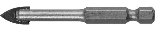 ЗУБР 10 мм 2х кромка, HEX 1/4, Сверло по стеклу и кафелю (29840-10)