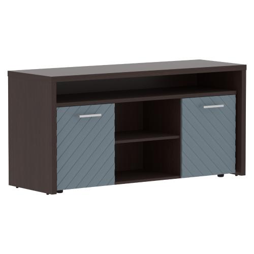 Тумба с фригобаром TORR LUX TLTF-3D, серо-голубой/венге магия, 1640х550х800 мм