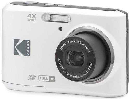 Фотоаппарат Kodak FZ45 White, 4-х кратный опт зум, 16Мп, питание АА