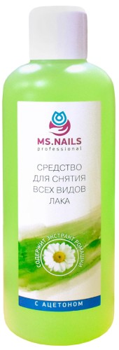 Средство для снятия MS NAILS д/сн всех вид лака ромаш с ацет.1000мл 603-875