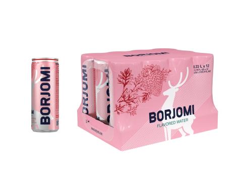 Напиток Боржоми Flavored Земляника-Артемизия без сахара ж/б 330млx12шт ...