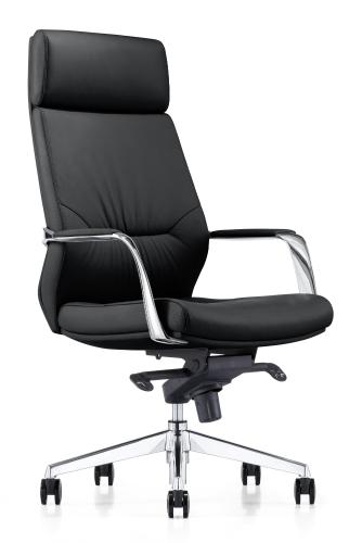 Кресло BN_Fc_EChair-570 МL кожа черная, хром