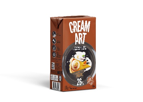 Готовый крем для взбивания CREAMART со вкусом Ваниль/Пломбир 26%