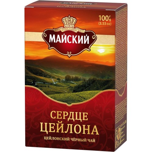 Чай Майский Сердце Цейлона черный листовой, 100г