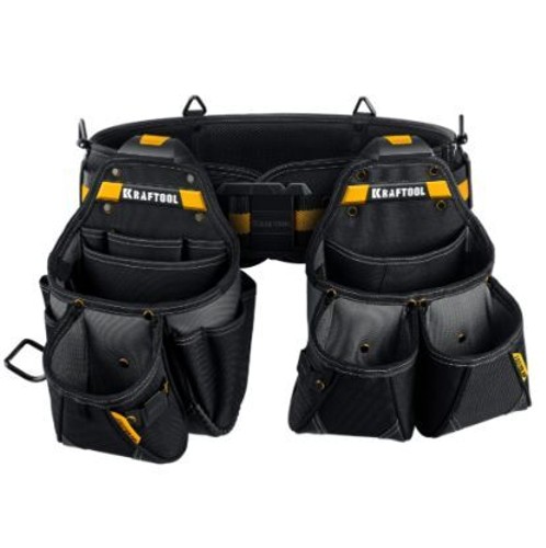Пояс монтажника и 2 большие сумки, KRAFTOOL KBS-3L 38761