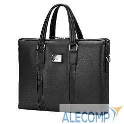 Сумка Continent CM-142 Black {полиэстр/эко кожа, черная 15.6"}