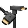 GCR Кабель 3.0m HDMI 2.0, M правый угол /M верхний угол, черный, HDR 4:2:2, Ultra HD, 4K 60 fps 60Hz/5K*30Hz, 3D, AUDIO, 18.0 Гбит/с, 28/28 AWG, GCR-52317 Greenconnect HDMI (m) 2.0 - HDMI (m) 2.0 3м черный