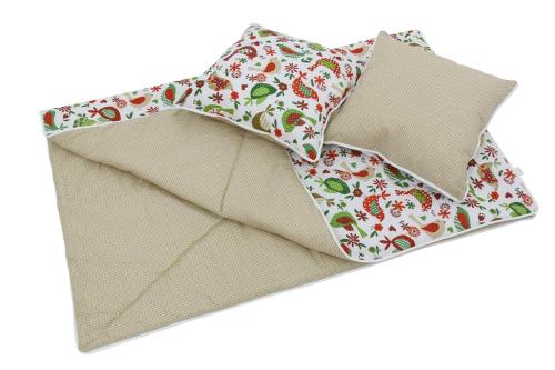 Одеяло и подушки для вигвама детского Polini kids Кантри, зеленый