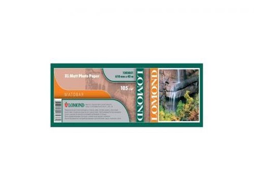 Бумага широкоформатная с покрытием  LOMOND матовая 914мм х 45м  105 г/м2  втулка 2"/50,8мм
